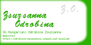 zsuzsanna odrobina business card